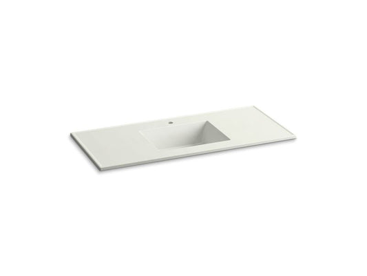 KOHLER K-2783-1-G82 Dune Impressions Ceramic/Impressions 49" Vitreous china vanity top with integrated rectangular sink