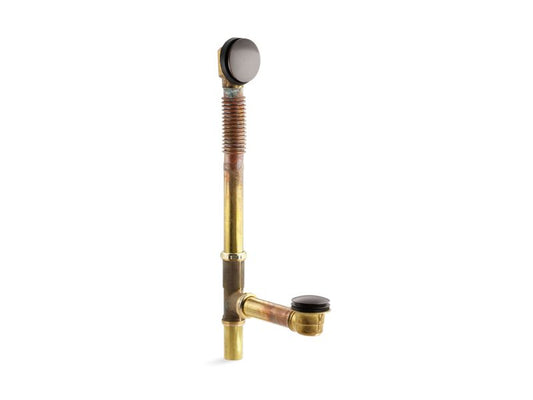 KOHLER K-7259-2BZ Oil-Rubbed Bronze Clearflo Brass toe tap bath drain