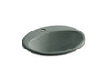 KOHLER K-2905-1-FT Farmington Drop-in bathroom sink with single faucet hole
