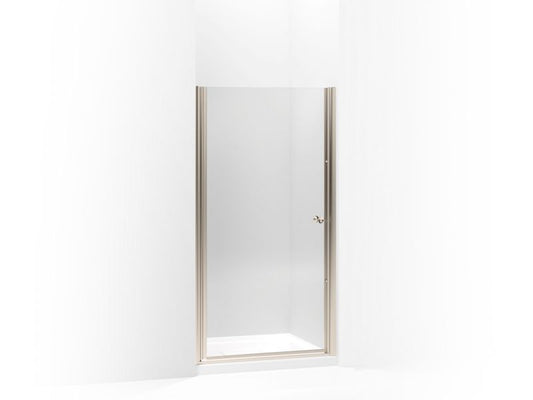 KOHLER K-702412-L-ABV Fluence Pivot shower door, 65-1/2" H x 36-1/2 - 37-3/4" W, with 1/4" thick Crystal Clear glass