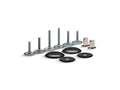 KOHLER K-5420-7 Clean Caps Low-Profile Toilet Bolt Caps In Black Black