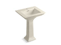 KOHLER Memoirs Stately K-2344-1-47 Almond Stately 24-1/2" rectangular pedestal bathroom sink