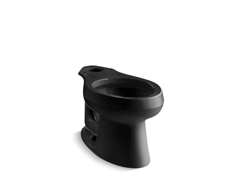 KOHLER K-4198-7 Black Black Wellworth Elongated toilet bowl