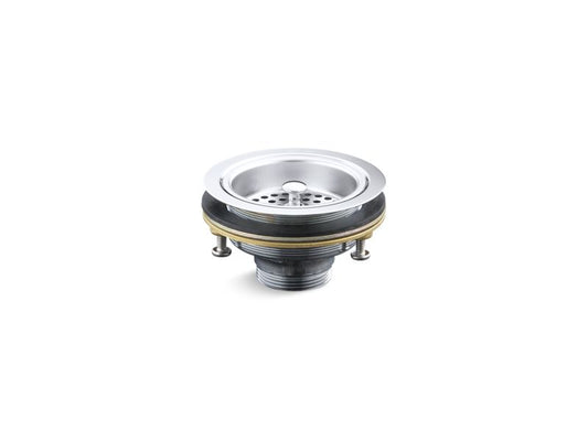 KOHLER K-8799-CP Polished Chrome Duostrainer Sink drain and strainer basket, less tailpiece