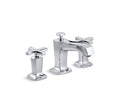 KOHLER K-16232-3-CP Margaux Widespread bathroom sink faucet with cross handles