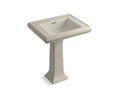KOHLER K-2258-1-G9 Memoirs Classic Classic 27" pedestal bathroom sink with single faucet hole
