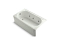 KOHLER K-723-H2-NY Memoirs 60" x 33-3/4" alcove whirlpool with left-hand drain and heater without jet trim