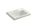 KOHLER K-2241-4-NY Memoirs Classic Classic drop-in bathroom sink with 4" centerset faucet holes