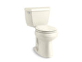 KOHLER K-5296-96 Highline Classic Two-Piece Round-Front Toilet, 1.28 Gpf In Biscuit