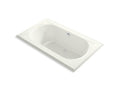 KOHLER K-1418-GHW-NY Memoirs 72" x 42" Heated BubbleMassage air bath with Bask and center rear drain