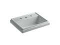 KOHLER K-2991-8-95 Tresham Rectangle Drop-in bathroom sink with 8" widespread faucet holes