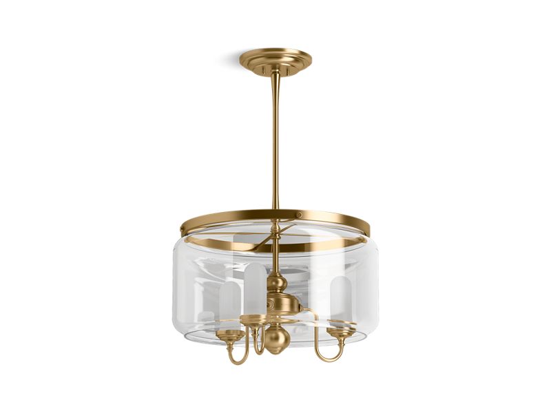 KOHLER K-22656-CH03-BGL Artifacts 22" Chandelier In Moderne Brushed Gold