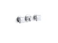KOHLER K-8046-2N-CP Triton 0.5 gpm shelf-back commercial bathroom sink faucet with grid drain and standard handles