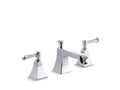 KOHLER K-454-4S-CP Memoirs Stately Widespread bathroom sink faucet with lever handles