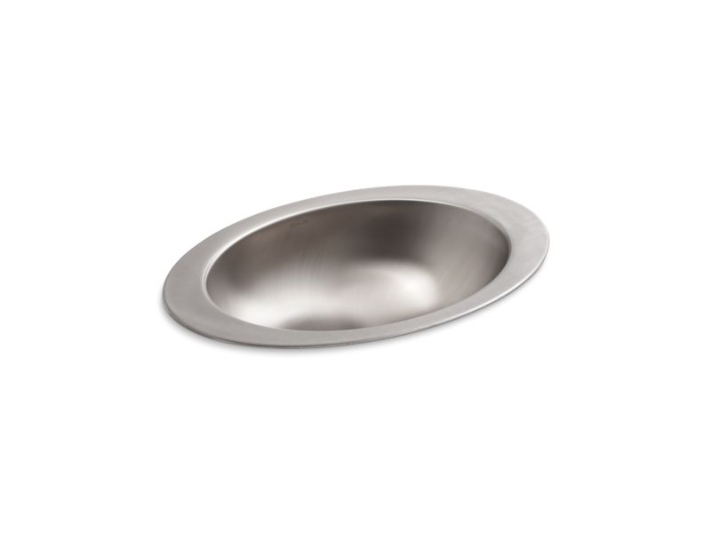 KOHLER K-2603-SU-NA Not Applicable Rhythm Oval Drop-in bathroom sink with satin finish