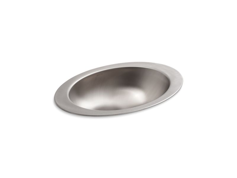 KOHLER K-2603-SU-NA Rhythm 23-1/4" Oval Drop-In Bathroom Sink, No Overflow