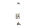 KOHLER K-TLS461-4S-BN Memoirs Stately Rite-Temp bath and shower trim set with lever handle and spout, less showerhead