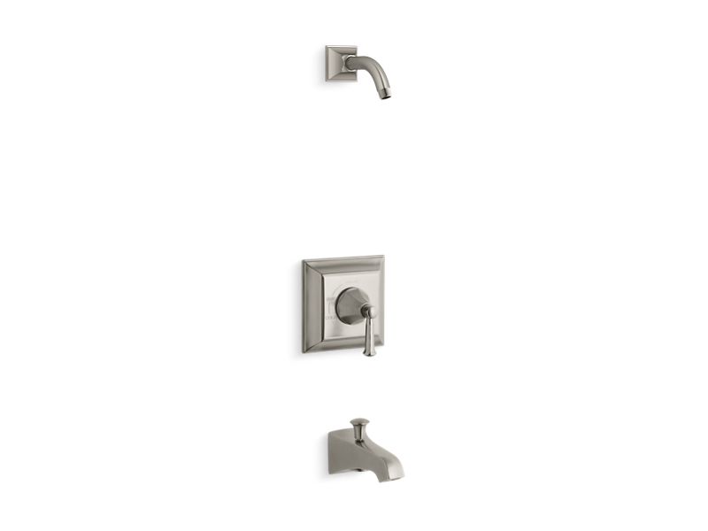 KOHLER K-TLS461-4S-BN Memoirs Stately Rite-Temp bath and shower trim set with lever handle and spout, less showerhead