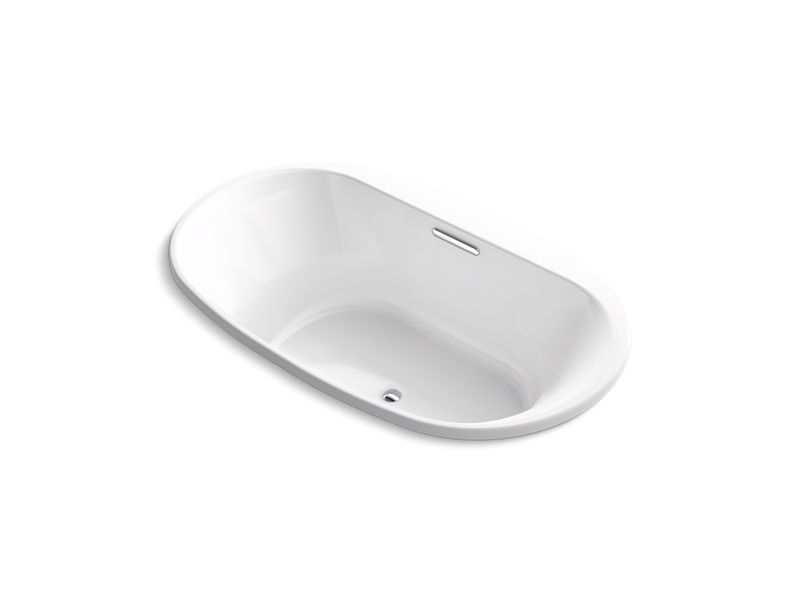 KOHLER K-5718-VB-0 Underscore 71-1/2" X 41-9/16" Drop-In Vibracoustic Bath In White