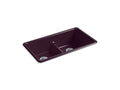 KOHLER K-5312-PLM Iron/Tones 33" x 18-3/4" x 9-5/8" Smart Divide top-mount/undermount double-equal kitchen sink