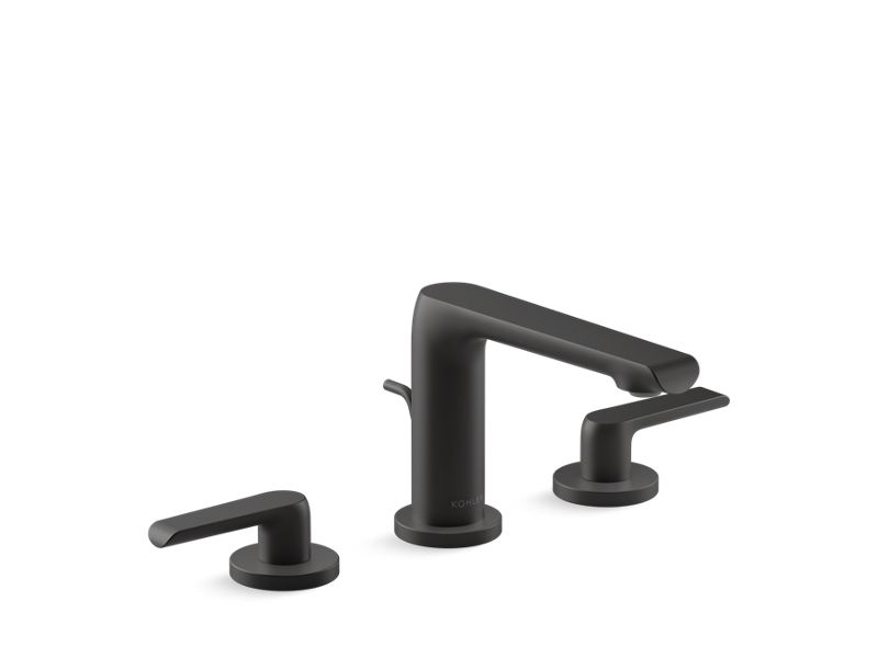 KOHLER K-97352-4N-BL Matte Black Avid Widespread bathroom sink faucet