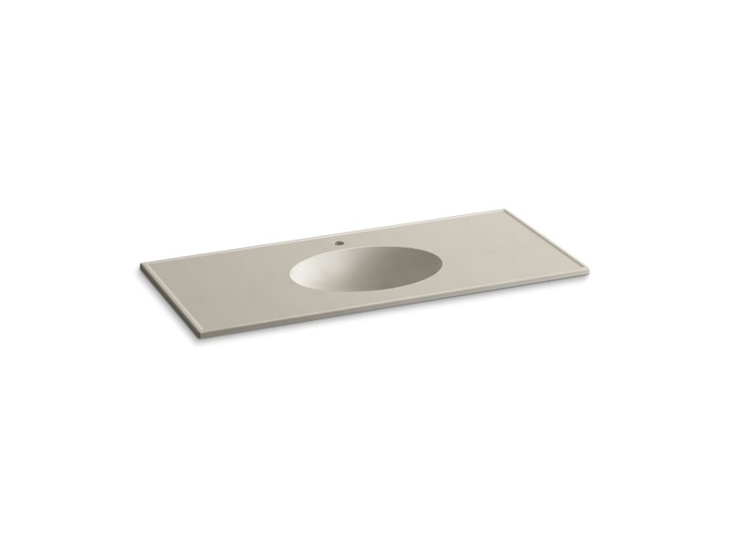 KOHLER Ceramic/Impressions K-2891-1-G85 Sandbar Impressions 49" Vitreous china vanity top with integrated oval sink
