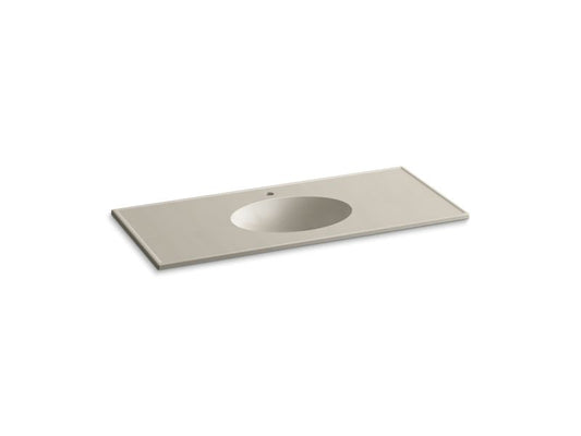 KOHLER Ceramic/Impressions K-2891-1-G85 Sandbar Impressions 49" Vitreous china vanity top with integrated oval sink