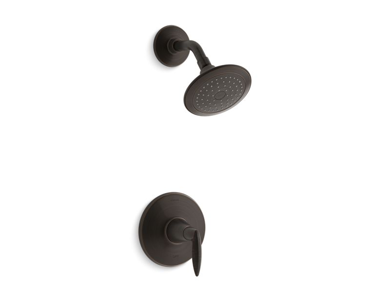 KOHLER K-TS45106-4-2BZ Oil-Rubbed Bronze Alteo Rite-Temp shower trim with lever handle and 2.5 gpm showerhead