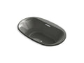 KOHLER K-5718-GHVB-58 Underscore 71-1/2" X 41-1/2" Drop-In Vibracoustic Bath W/ Heated Bubblemassage In Thunder Grey