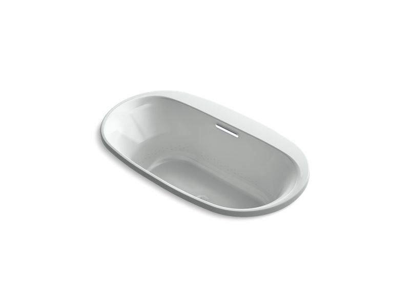 KOHLER K-5716-GHVB-95 Underscore 65-1/2" X 35-3/4" Drop-In Vibracoustic Bath With Heated Bubblemassage In Ice Grey