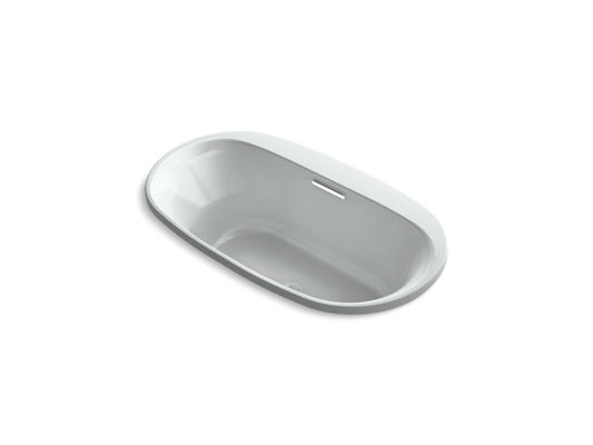 KOHLER K-5716-GHVB-95 Underscore 65-1/2" X 35-3/4" Drop-In Vibracoustic Bath With Heated Bubblemassage In Ice Grey