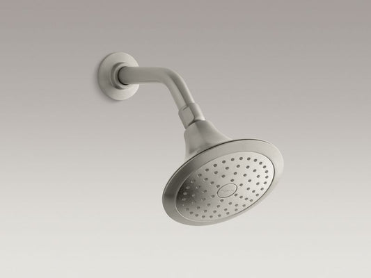 KOHLER K-10282-AK-BN Vibrant Brushed Nickel Forte 2.5 gpm single-function showerhead with Katalyst air-induction technology