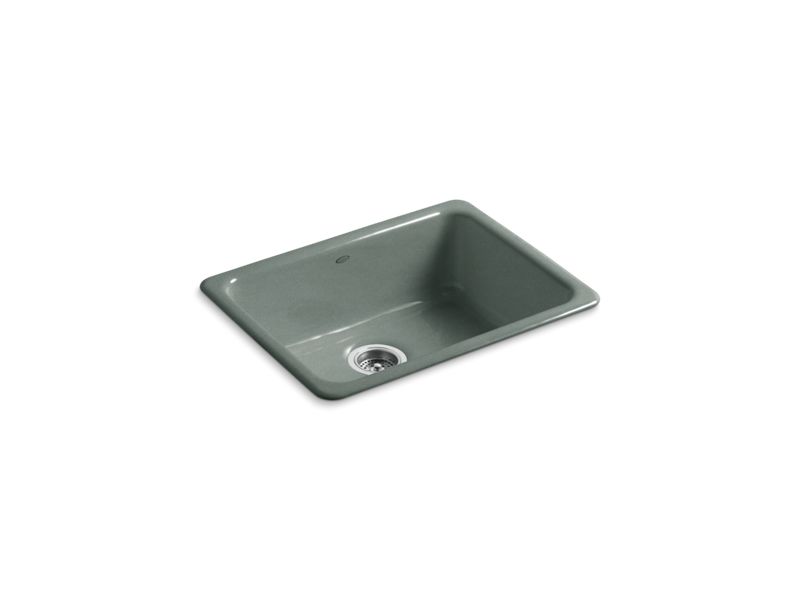 KOHLER K-6585-FT Iron/Tones 24-1/4" x 18-3/4" x 8-1/4" Top-mount/undermount single-bowl kitchen sink