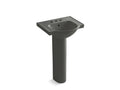 KOHLER Veer K-5265-4-58 Thunder Grey 21" rectangular pedestal bathroom sink