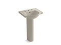 KOHLER Veer K-5265-8-G9 Sandbar 21" rectangular pedestal bathroom sink