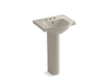 KOHLER Veer K-5265-4-G9 Sandbar 21" rectangular pedestal bathroom sink