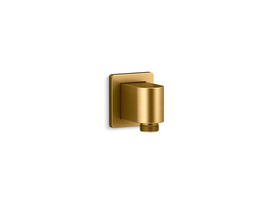 KOHLER K-98351-2MB Vibrant Brushed Moderne Brass Awaken Wall-mount supply elbow with check valve