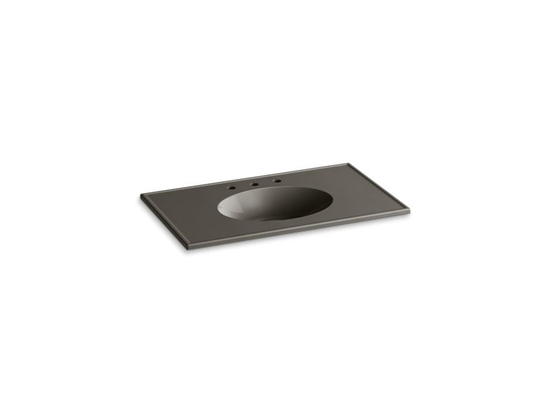 KOHLER Ceramic/Impressions K-2798-8-G86 Cashmere Impressions 37" Vitreous china vanity top with integrated oval sink