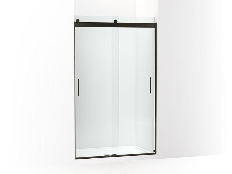 KOHLER K-706375-L-ABZ Levity Sliding shower door, 78" H x 44-5/8 - 47-5/8" W, with 5/16" thick Crystal Clear glass