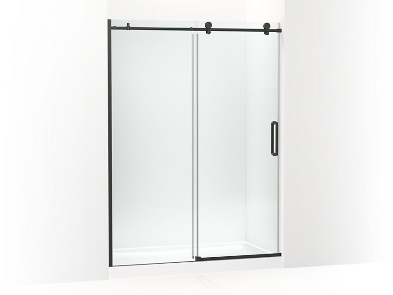 KOHLER K-707624-8L-BL Cursiva Sliding shower door, 78" H x 56-1/8 - 59-7/8" W, with 5/16" thick Crystal Clear glass