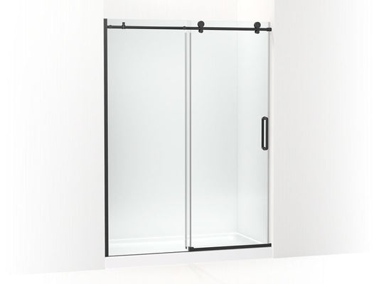 KOHLER K-707624-8L-BL Cursiva Sliding shower door, 78" H x 56-1/8 - 59-7/8" W, with 5/16" thick Crystal Clear glass