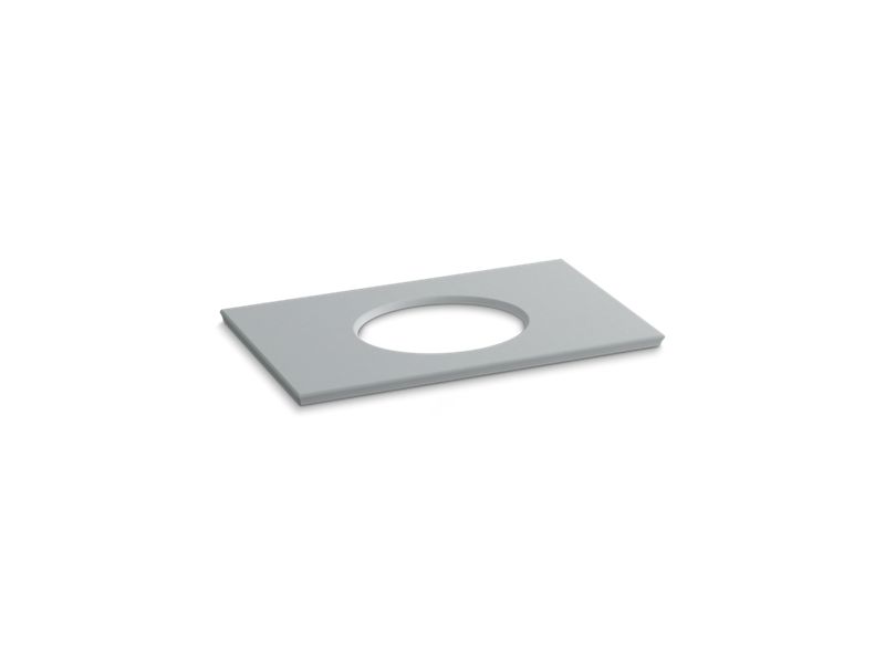 KOHLER K-5423-S36 Solid/Expressions 37" vanity-top with single Verticyl oval cutout