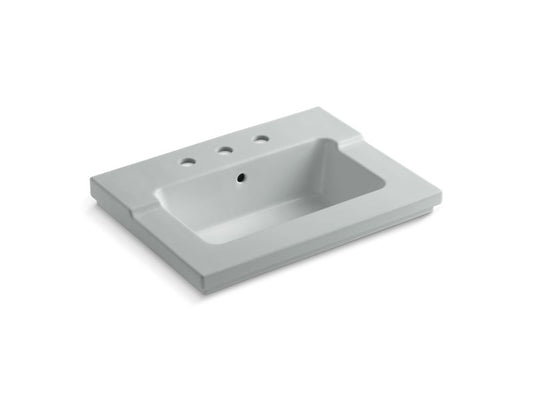 KOHLER K-2979-8-95 Ice Grey Tresham Vanity-top bathroom sink with 8" widespread faucet holes