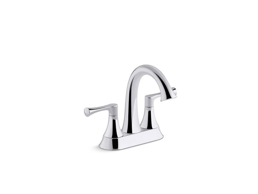KOHLER K-R78046-4D-CP Polished Chrome Lilyfield Centerset bathroom sink faucet