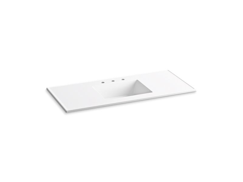 KOHLER Ceramic/Impressions K-2783-8-0 White 49" Vitreous china vanity top with integrated rectangular sink