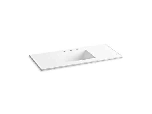 KOHLER Ceramic/Impressions K-2783-8-0 White 49" Vitreous china vanity top with integrated rectangular sink