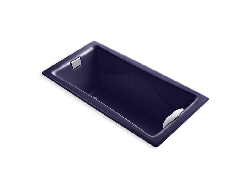 KOHLER K-863-DGB Tea-for-Two 71-3/4" x 36" drop-in bath with end drain