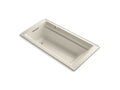 KOHLER K-1124-GHW-47 Archer 72" x 36" integral apron Heated BubbleMassage air bath and whirlpool with left-hand drain