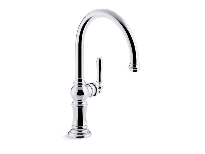 KOHLER K-99263-CP Polished Chrome Artifacts Single-handle kitchen sink faucet