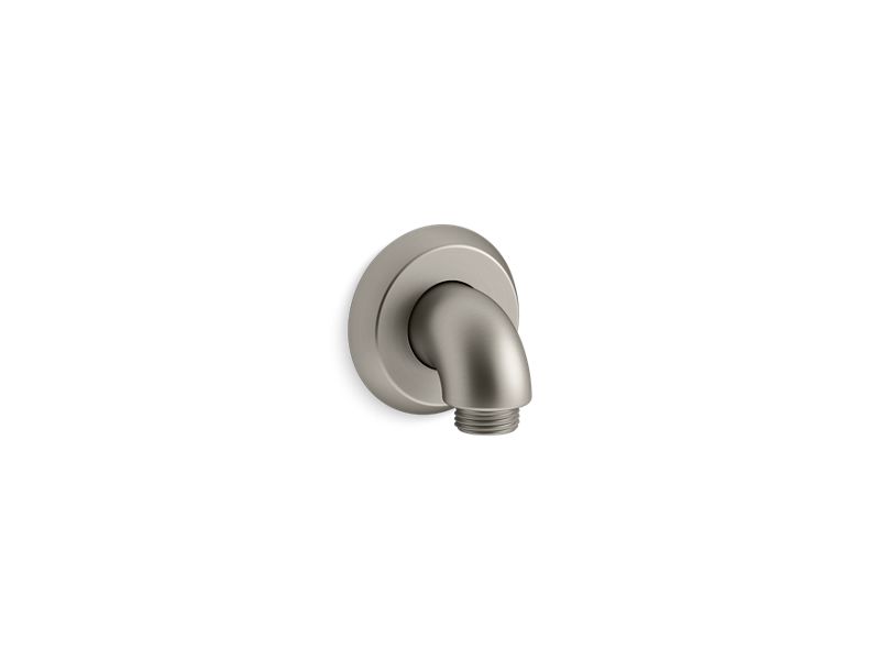 KOHLER K-22174-BN Vibrant Brushed Nickel Forte Wall-mount supply elbow with check valve